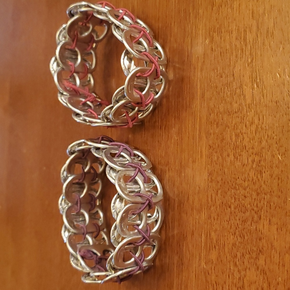 2 soda tab bracelets
